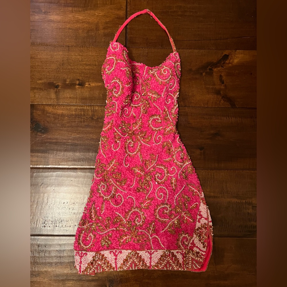 Rachel Allan 40197 - Beaded Scoop Short Homecoming Dress